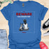 Beware crazy frenchie lady - V2 - Sit Cute Halloween T-Shirt